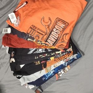 Lot of Harley Davidson shirts